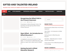 Tablet Screenshot of giftedandtalented.ie